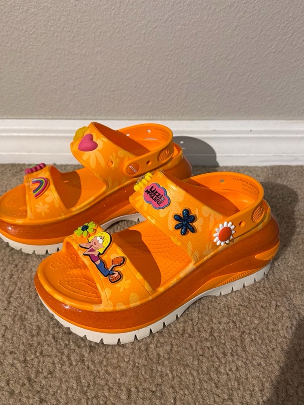 Lizzie Mcguire Orange Crocs
